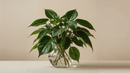 Wall Mural - Indoor Philodendron Sitting in an Elegant Pot