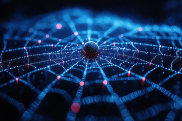 Spider web intricately woven with a spider in the center.