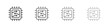 © iconic - Microchip icon vector collection, illustration logo template in trendy thin line editable strokes style.