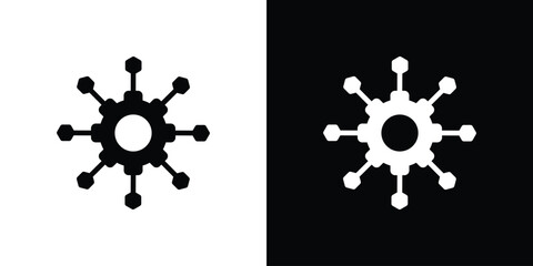 Microservices icon set Vector Design for mobile concept and web design.