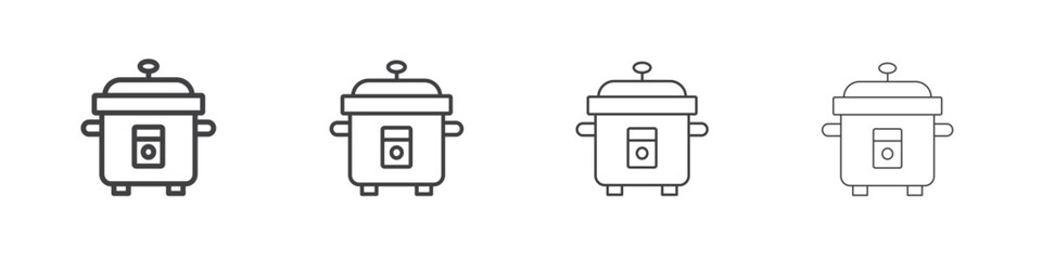 pressure cooker icon concept Linear Pictogram. Simple element illustration.