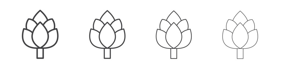 Artichoke icon concept Linear Pictogram. Simple element illustration.