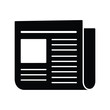 © azad - Newspaper icon vector illustration, daily press news and information publication symbol
