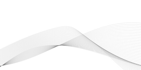 Poster - frequency sound wave, twisted curve lines with blend effect.	