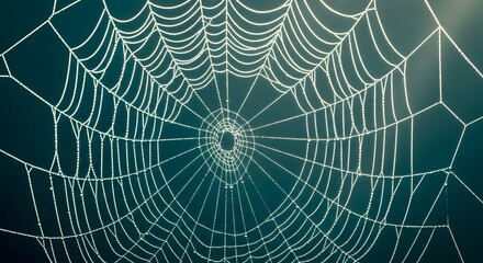 Spiderweb Dew Drops Close Up Macro Photo