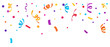 © Pixel Motion Lab - Colorful Confetti and Streamers – Celebration Background Decoration
