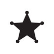 © Sidra - Sheriff star icon silhouette vector flat illustration design