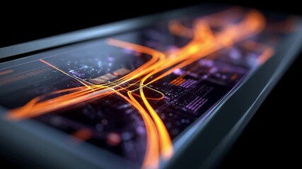 Tech Screen Data Stream Light Gathering Analysis