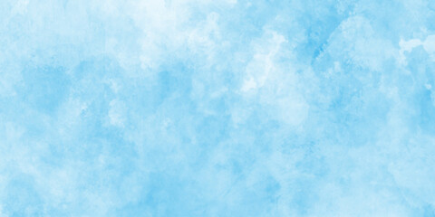Wall Mural - abstract blue watercolor white background, soft cloud shapes, blended watercolor effect, blue marble