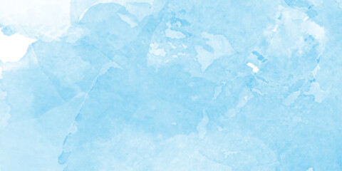 Wall Mural - abstract blue watercolor white background, soft cloud shapes, blended watercolor effect, blue marble