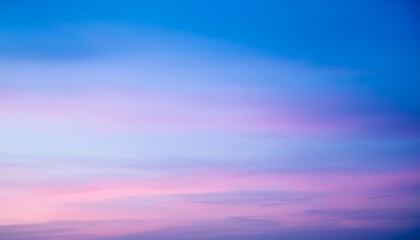 Wall Mural - serene sky gradient blending soft blue pink and violet hues creating tranquil atmosphere