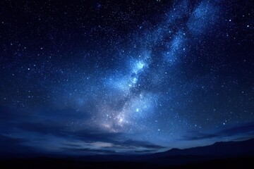Wall Mural - Stunning North Star Depiction in a Captivating Night Sky filled with Galaxy Wonders
