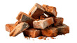 © AsikurRahman - Broken red bricks rubble pile construction debris demolition waste