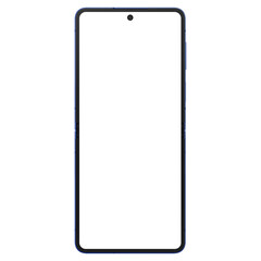 Wall Mural - similar to android device blue shadow smartphone mockup template without background and with white s