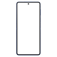 Wall Mural - blue shadow flip smartphone similar to android device without screen and background. only frames. te