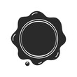 © Vladislav - Black wax seal stamp with blank center for custom design