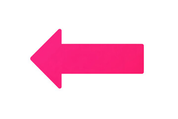Wall Mural - A pink arrow pointing to the left