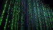 © Fandi Comp - Green light matrix code display background