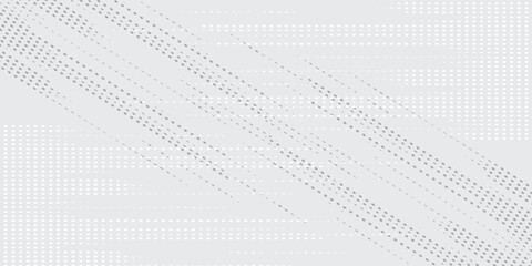 Wall Mural - Dot white gray wave light technology texture background vector
