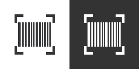 Barcode icon. Solid glyph series icon