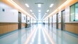 © Aura - Empty hospital corridor with reflective floors, recessed lighting, and labeled doors—clean, modern, and sterile environment evoking professionalism and healthcare precision.