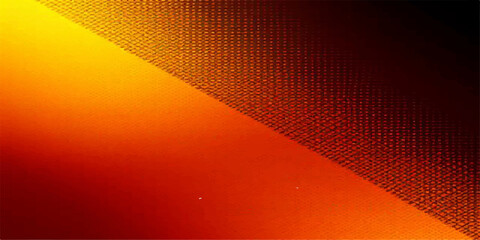 Abstract red metal texture with a light pattern of digital orange lines, a backdrop for a modern technology design