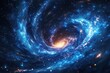 © D.APIWAT - Stunning cosmic galaxy nebula swirl with brilliant stars and luminous light offering dynamic and deep space astronomy background for exploration