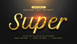 © starlineart - customizable 3d golden super text effect template