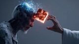 Futuristic Brain Interface Interaction