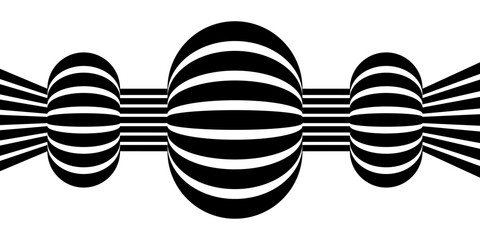 Abstract geometric lines. Perspective background  with 3D dimensional effect