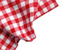 © Nurul - Close-up of a red and white checkered tablecloth draped