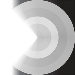 Poster - Abstract digital technology background with futuristic blue circles and curved lines, perfect for business or art design templates