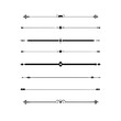 © Borsha - Set of Vintage decorative lines. text dividers. Line border. Lines separators, Borders, Vintage dividers, Underline elements. Divider set vector. Vector illustration. Line dividers.