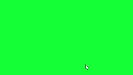 Cursor Pointer Icon Clicking, Mouse Click, Finger Pressing Mouse Button Animation