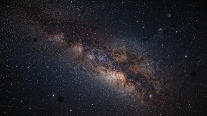 Wall Mural - an energetic, current space-themed background