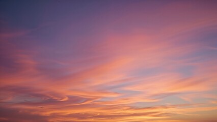 Wall Mural - lovely sunset with purple shades in the sky and clouds, dramatic evening atmosphere