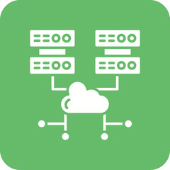 Wall Mural - Cloud computing Icon
