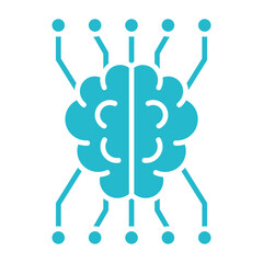 Wall Mural - Artificial intelligence Icon