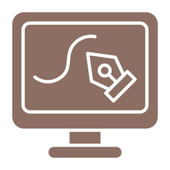Wall Mural - computer screen icon