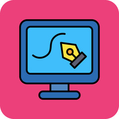 Wall Mural - computer screen icon