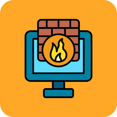 Wall Mural - firewall icon
