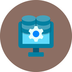 Wall Mural - Hosting services Icon
