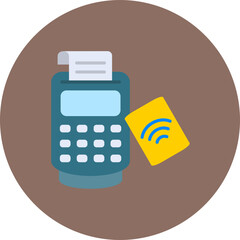 Wall Mural - contactless icon