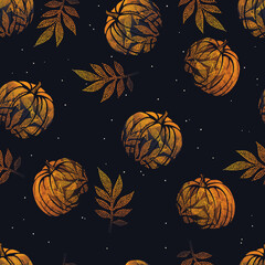Wall Mural - Halloween Seamless Pattern background. Dotted illustration texture. Vector Illustration Background