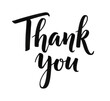 © Fanni Art - Thank you calligraphy design cutout isolated on transparent bg, png