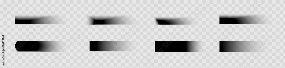 Shadow Effect Square Square and rectangle box shadow effects. Realistic overlay and ...
