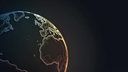 Poster - Abstract depiction of Earth's topography