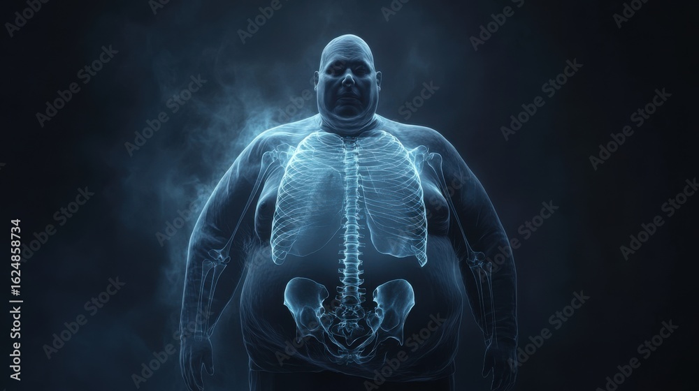 3D Visualization of Excess Body Fat and Skeletal Structure Impacting ...