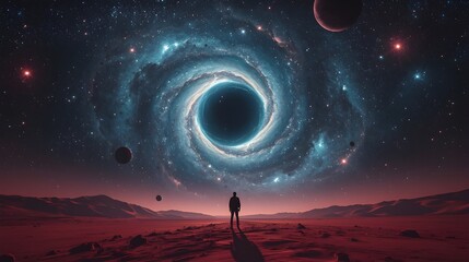 alien planet and space