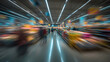 © Ihsanfir - Supermarket Aisle Blurred with Motion